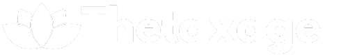 Thetaxage white logo